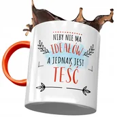 Kubki - Kubek Pomarańczowy dla Teścia Teściunia na Prezent z Nadrukiem ze Zdjęciem + Opakowanie na prezent (wzór 04) - miniaturka - grafika 1