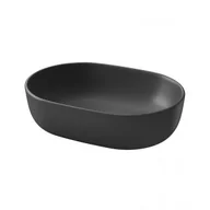 Umywalki - CERSANIT K116-107 MODUO 50 UMYWALKA NABLATOWA OWALNA ANTRACYT MAT BOX - miniaturka - grafika 1