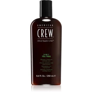 American Crew 3-in-1 Tea Tree 250 ml - szampon, żel pod prysznic i odżywka w jednym AC CL 3 IN 1 TT 250 - Kosmetyki do kąpieli - miniaturka - grafika 1