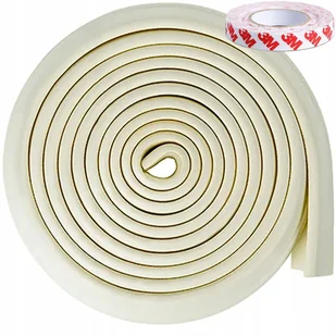 TAŚMA PIANKOWA OCHRONNA NA MEBLE KANTY ZABEZPIECZENIE PIANKA KREMOWA 5.5M - Zabezpieczenia dla dzieci - miniaturka - grafika 1