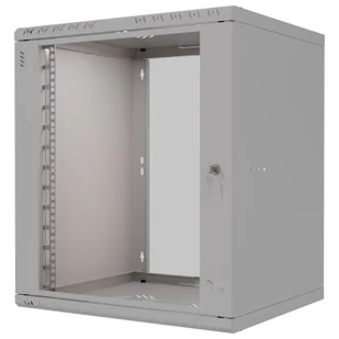 Szafa wisząca Standard 19" 12U, 450mm, drzwi szklane, szara S-RC19-12U-450GG - Szafy rack - miniaturka - grafika 1