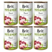 Mokra karma dla psów - Brit Paté & Meat kaczka 6 x 400 g - miniaturka - grafika 1