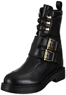 Love Moschino Damskie sztyblety St.tod.city40 Vitello czarne, 37 EU - Botki damskie - miniaturka - grafika 1