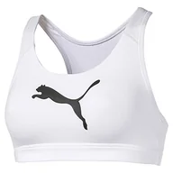 Biustonosze - PUMA Damski biustonosz 4keeps M-bustier biały Biały (Puma White-cat) l - miniaturka - grafika 1