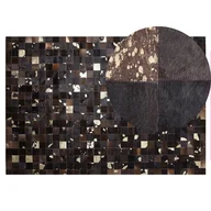 Dywany - Dywan Patchwork Skórzany 140 X 200 Cm Brązowy Bandirma - miniaturka - grafika 1