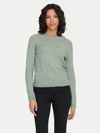 Swetry damskie - ONLY Sweter Rica 15204279 Zielony Regular Fit - miniaturka - grafika 1