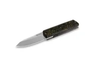 Noże - Nóż składany Maserin Silver 410 Black/Gold FatCarbon, Satin Elmax by Bruno Bruna (410/G) - miniaturka - grafika 1