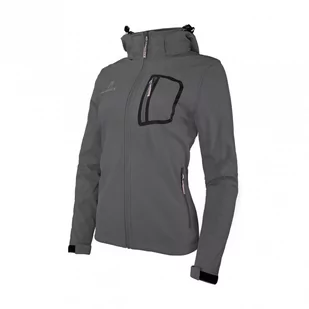 Kurtka damska softshell Alpinus Bergamo szary - Kurtki i kamizelki sportowe damskie - miniaturka - grafika 1