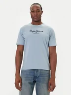 Koszulki męskie - Pepe Jeans T-Shirt Eggo N PM509979 Niebieski Regular Fit - miniaturka - grafika 1
