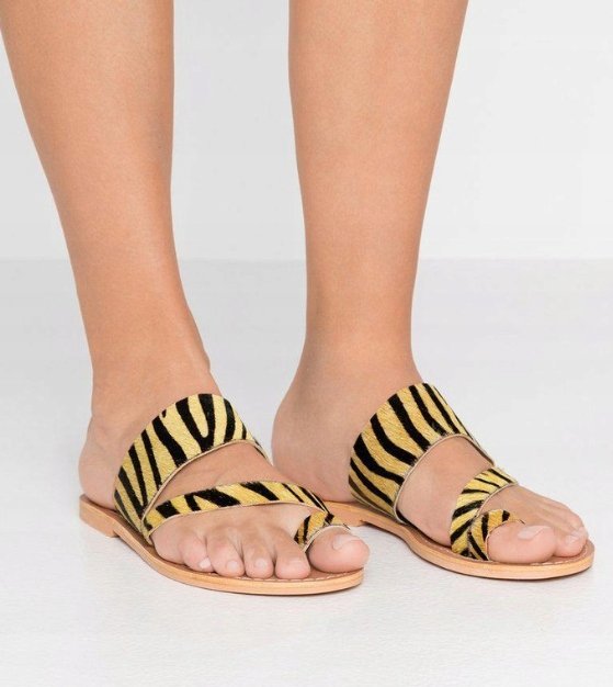 Topshop Damskie Klapki Klasyczne Skóra 37 Kbz