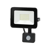 Oświetlenie warsztatowe - Naświetlacz halogen domo 30 W czujnik PIR zimna biel CW - miniaturka - grafika 1