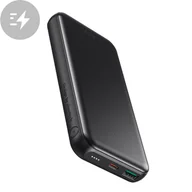 Powerbanki - Choetech powerbank 10000mAh 18W QC PD USB / USB C czarny - miniaturka - grafika 1