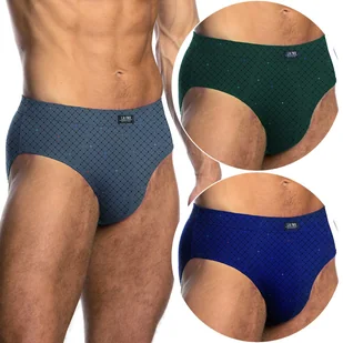 Slipy męskie 100% BAWEŁNA 3-PAK dopasowane majtki LAMA 110/22 - 3XL - Majtki męskie - miniaturka - grafika 1