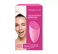 Szczoteczki do twarzy - DermoFuture TENEX Technology Szczoteczka soniczna do oczyszczania twarzy różowa 1szt 634380 - miniaturka - grafika 1