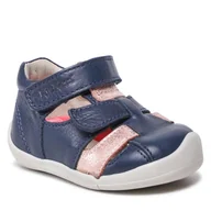 Sandały damskie - Kickers Sandały Wasabou 858393-10 Marine Rosa Meta 102 - miniaturka - grafika 1