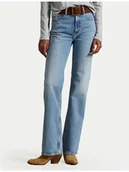 Spodnie damskie - Polo Ralph Lauren Jeansy 211970178001 Niebieski Regular Fit - miniaturka - grafika 1