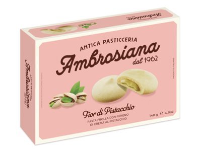 ANTICA PASTICCERIA AMBROSIANA Kruche ciastka z kremem pistacjowym 140 g