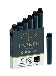 Parker Naboje do pióra Krot czarny Quink pudełko Op6szt - Przybory szkolne - miniaturka - grafika 2