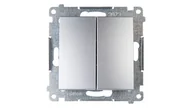 Wyłączniki światła i elektryczne - Kontakt Kontakt_Simon Łącznik świecznikowy (moduł) 16AX. 250V. zaciski śrubowe srebrny mat DW5A.01/43 - miniaturka - grafika 1