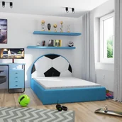 Łóżka dla dzieci i młodzieży - Łóżko tapicerowane dla chłopca piłka nożna 4 rozmiary - miniaturka - grafika 1