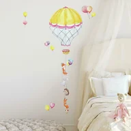 Naklejki na ścianę - Naklejka Dla Dzieci Balon Na Ogrzane Powietrze Rmk3846Gm - miniaturka - grafika 1