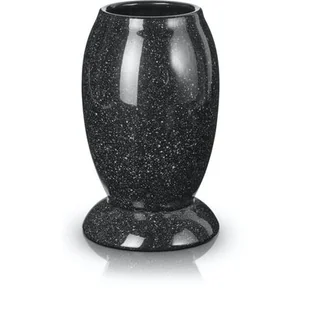 Wazon stożek 22 cm czarny - Wazony i flakony - miniaturka - grafika 1