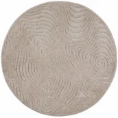 Dywany - Dywan okrągły boho Cora 120 cm OEKO-TEX beżowy - miniaturka - grafika 1