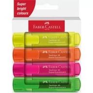 Przybory szkolne - Faber-Castell Zakreślacz neonowy 4 kolory - miniaturka - grafika 1