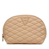 Kosmetyczki, organizery i kuferki - Kosmetyczka Guess PW7485 P4470 Beżowy - miniaturka - grafika 1