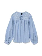 Bluzki damskie - Vero Moda Bluzka w kolorze błękitnym - miniaturka - grafika 1
