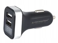 Ładowarki samochodowe - Ładowarka USB 2.1A + woltomierz do gniazda 12/24V - miniaturka - grafika 1