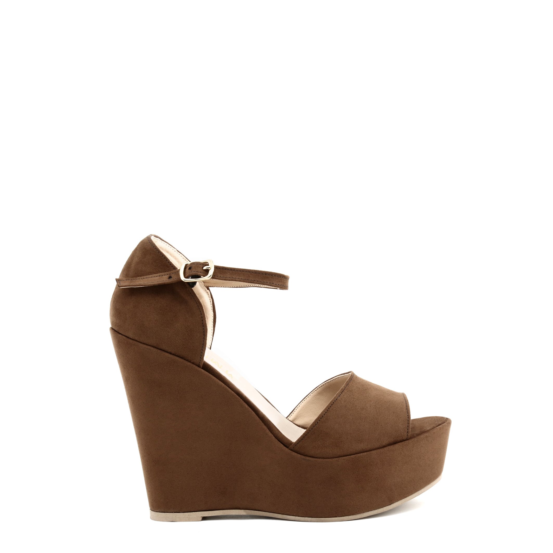 Italia - Buty - Czółenka na koturnie - BENIAMINA-CUOIO - Damskie - sienna - 41