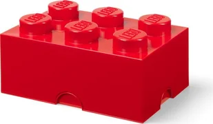 LEGO Brick 6 40000800 czerwony - Pojemniki na zabawki - miniaturka - grafika 1