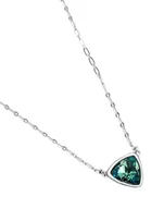 Koszulki i topy damskie - UNOde50 naszyjnik wisiorek stop metali pozłacany 18-karatowym złotem ogniwa wielokolorowy trójkątny kryształ ręcznie wykonana biżuteria wyprodukowano we Włoszech, unikalny rozmiar, - miniaturka - grafika 1