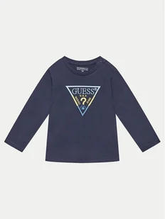 Guess Bluzka N4YI36 K8HM4 Granatowy Regular Fit - Bluzki damskie - miniaturka - grafika 1