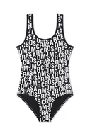 Stroje kąpielowe dla dziewczynek - Marc Jacobs jednoczęściowy strój kąpielowy dziecięcy kolor czarny - miniaturka - grafika 1
