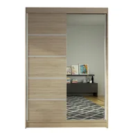 Szafy - Szafa z drzwiami przesuwnymi Lino III, Dąb Sonoma - miniaturka - grafika 1