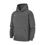Piłka nożna - Nike, Bluza sportowa chłopięca, Hoodie Y Team Club 19, szary, rozmiar 128/137 - miniaturka - grafika 1