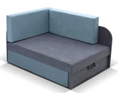 Inne meble do sypialni - Młodzieżowy szaro-niebieski tapczan rozkładany C4-C47 - miniaturka - grafika 1