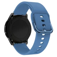 Akcesoria do smartwatchy - Pasek Opaska Bransoleta Silikon Niebieski Pętla uniwersalna 20mm - miniaturka - grafika 1
