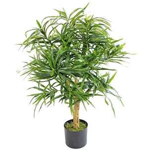 Leaf Sztuczne drzewko/roślina, drewno, zielona dracena, 100 cm - Sztuczne drzewka - miniaturka - grafika 1