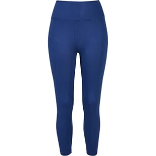 Urban Classics Ladies High Waist Jersey Legginsy Damskie Spodnie do Jogi, Spaceblue, S - Spodnie damskie - miniaturka - grafika 1