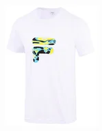 Koszulki sportowe męskie - Koszulka męska Fila  T-Shirt Caleb White L - miniaturka - grafika 1