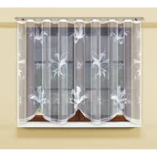 Firany - Firanka żakardowa odpasowana z wszytą taśmą marszczącą 160 x 300 cm - miniaturka - grafika 1