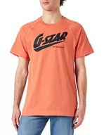 Koszulki męskie - G-STAR RAW T-shirt męski Fast Raglan Straight, różowy (Langoustino Pink A764-b250), L - miniaturka - grafika 1