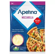 Sery - Arla Apetina Ser wiórkowany mozzarella 200 g - miniaturka - grafika 1