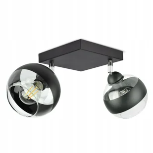 Lampa Wisząca Sufitowa Żyrandol Czarna Szklane Kule Black Belt AG2 Led E27 - Lampy sufitowe - miniaturka - grafika 1