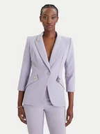 Marynarki i żakiety damskie - Elisabetta Franchi Marynarka GI-215-61E2-V590 Fioletowy Regular Fit - miniaturka - grafika 1