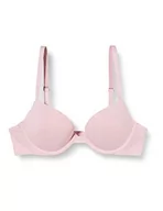 Biustonosze - Calvin Klein Biustonosz Push-Up Plunge Kobiety Z Czapką, Echo Pink, 30DD - miniaturka - grafika 1