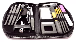 Zestaw do manicure w eleganckim etui, 18 części - Zestawy do manicure i pedicure - miniaturka - grafika 1